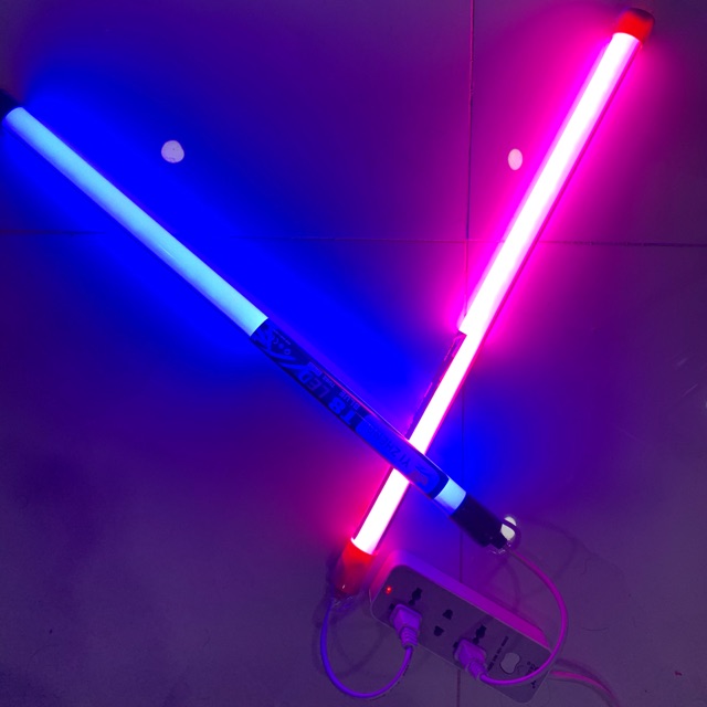 Combo đèn sống ảo quay tiktok 0,6M ( xanh hồng ) cắm điện trực tiếp không cần máng