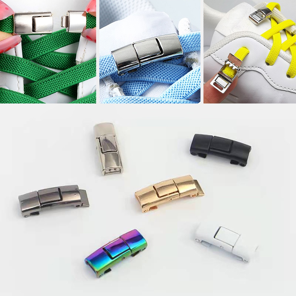 Khóa Kim Loại Ren Dùng Trang Trí Giày Sneaker DIY Thời Trang
