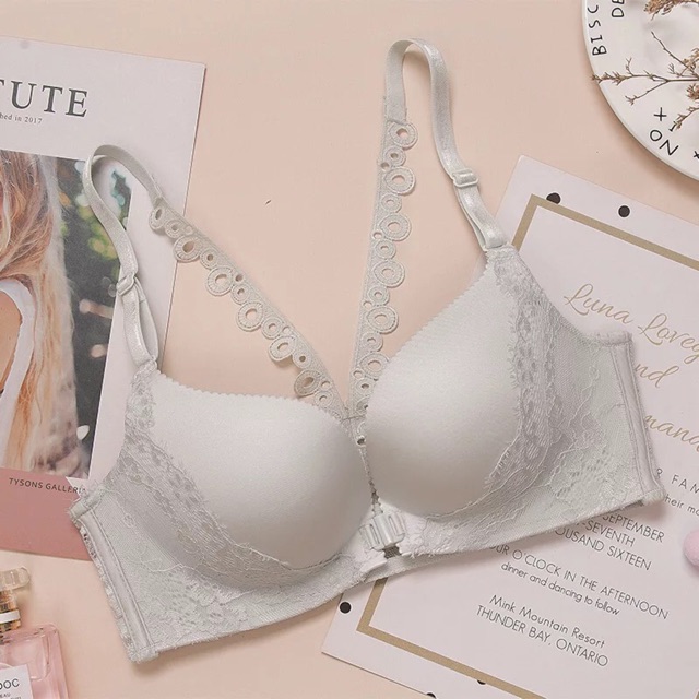 Áo ngực nâng không gọng cài trước dây ren phía sau cực yêu | BigBuy360 - bigbuy360.vn