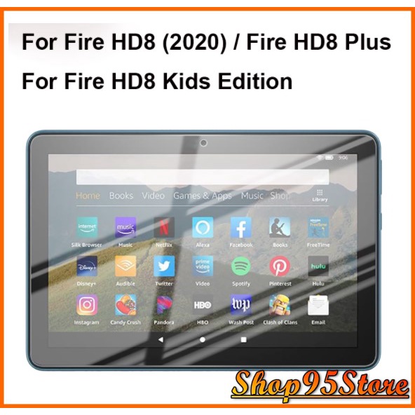 Kính cường lực 9H cho Amazon Fire HD 8 2020 / HD 8 Plus trong suốt