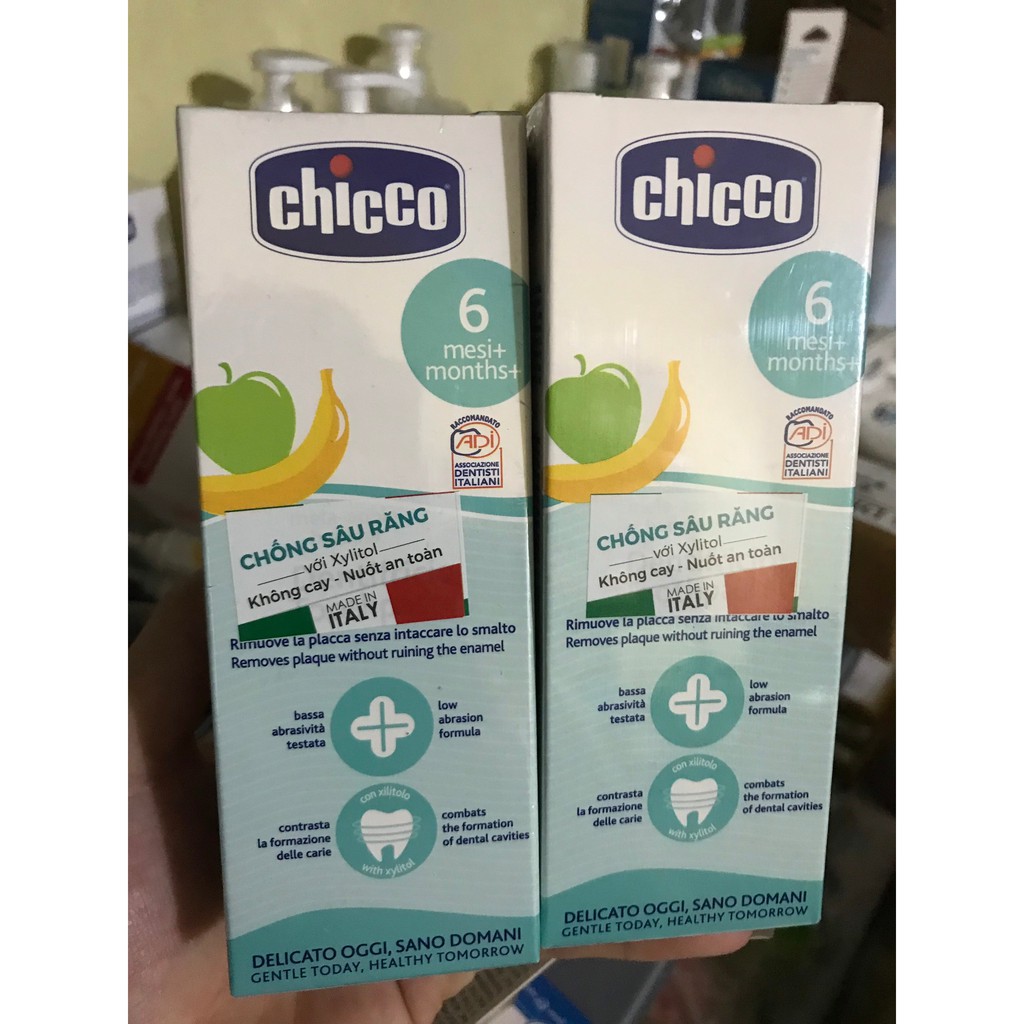 Kem đánh răng hương Chuối - Táo Chicco 6M+