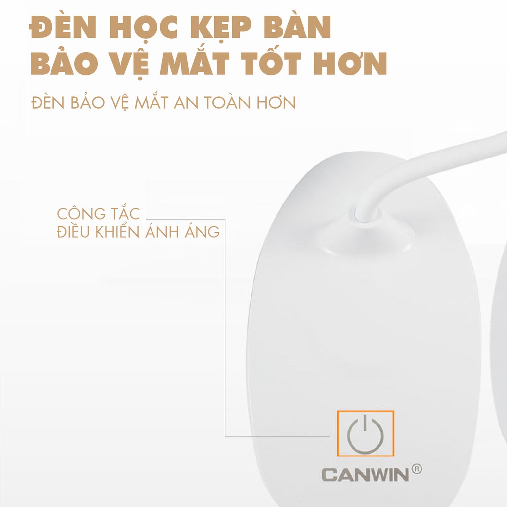 Đèn led kẹp bàn chống cận thị đa năng(2019)