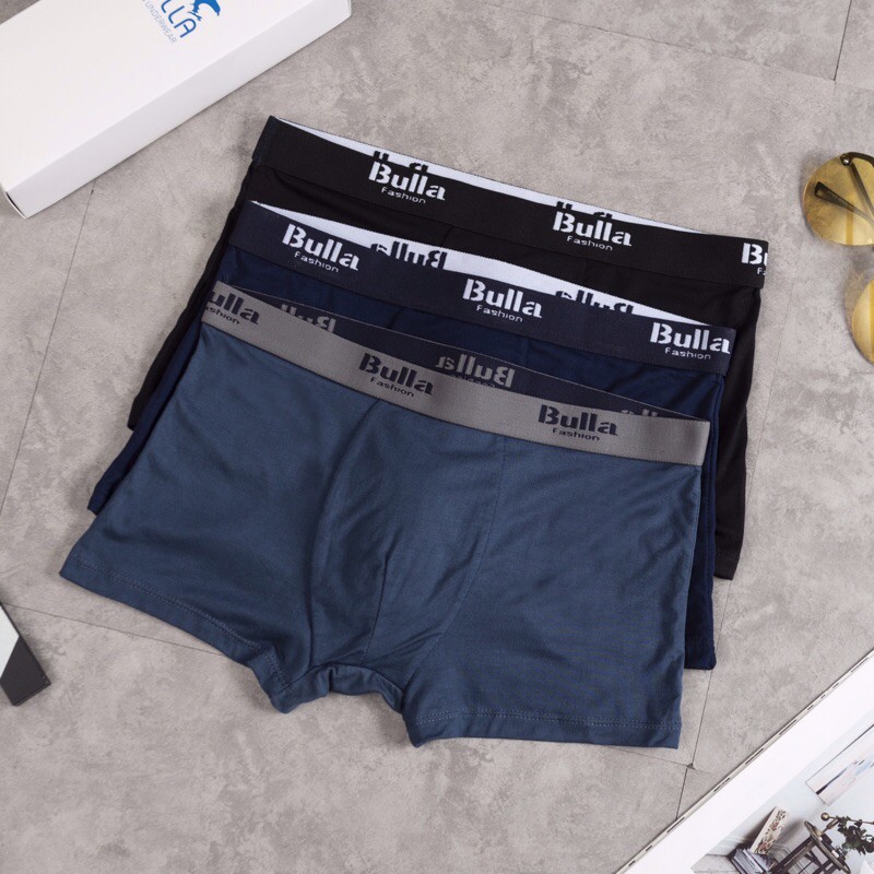 Hộp 4 chiếc quần lót đùi nam boxer chất cotton siêu đẹp