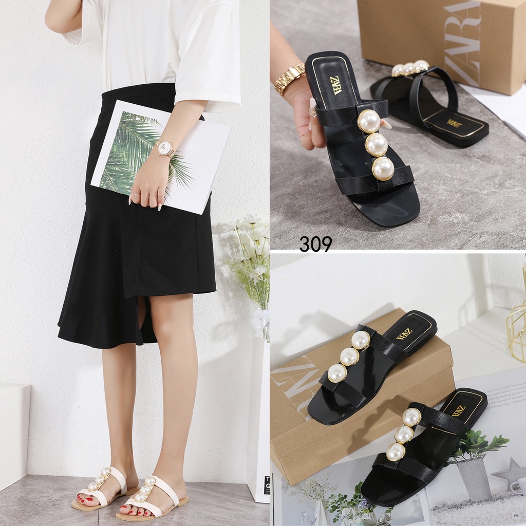 Giày Xăng Đan Zara Đế Bằng HY 309