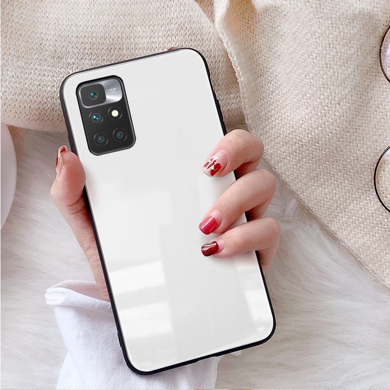 Ốp Lưng Xiaomi Redmi 10 Mặt kính gương sáng bóng cao cấp