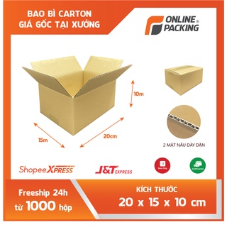 20x15x10 Bộ 60 hộp carton đóng hàng