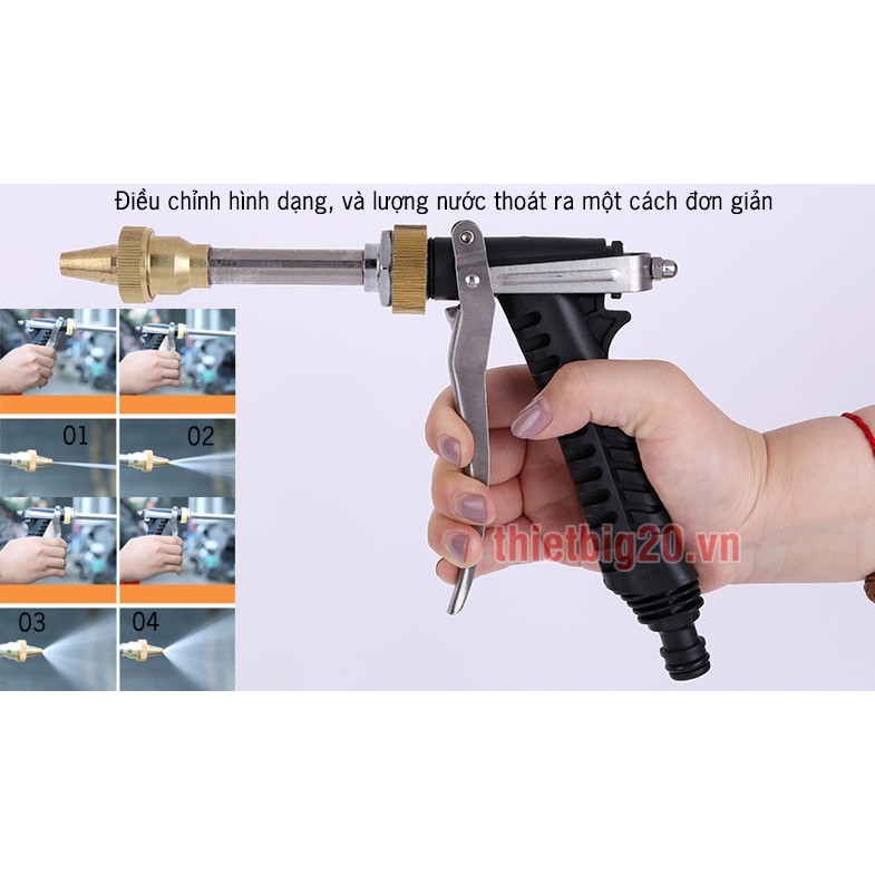 Máy tăng áp rửa xe 12V, máy rửa xe, sân vườn, nhà cửa mini 12v GP-12B