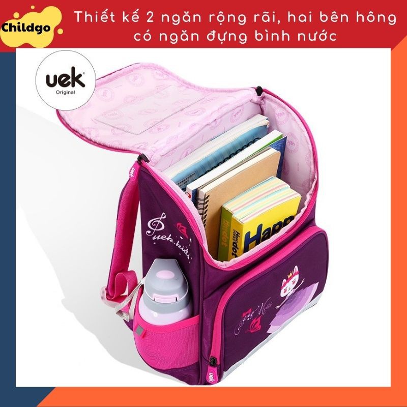 Balo tiểu học chống gù uek  fullbox chống nước, siêu nhẹ