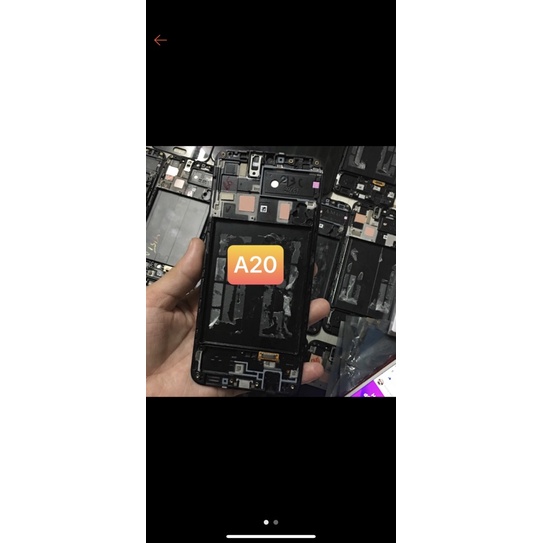 Màn hình samsung galaxy A20 zin full khung
