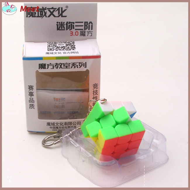 Móc khóa hình khối rubik 3x3cm độc đáo
