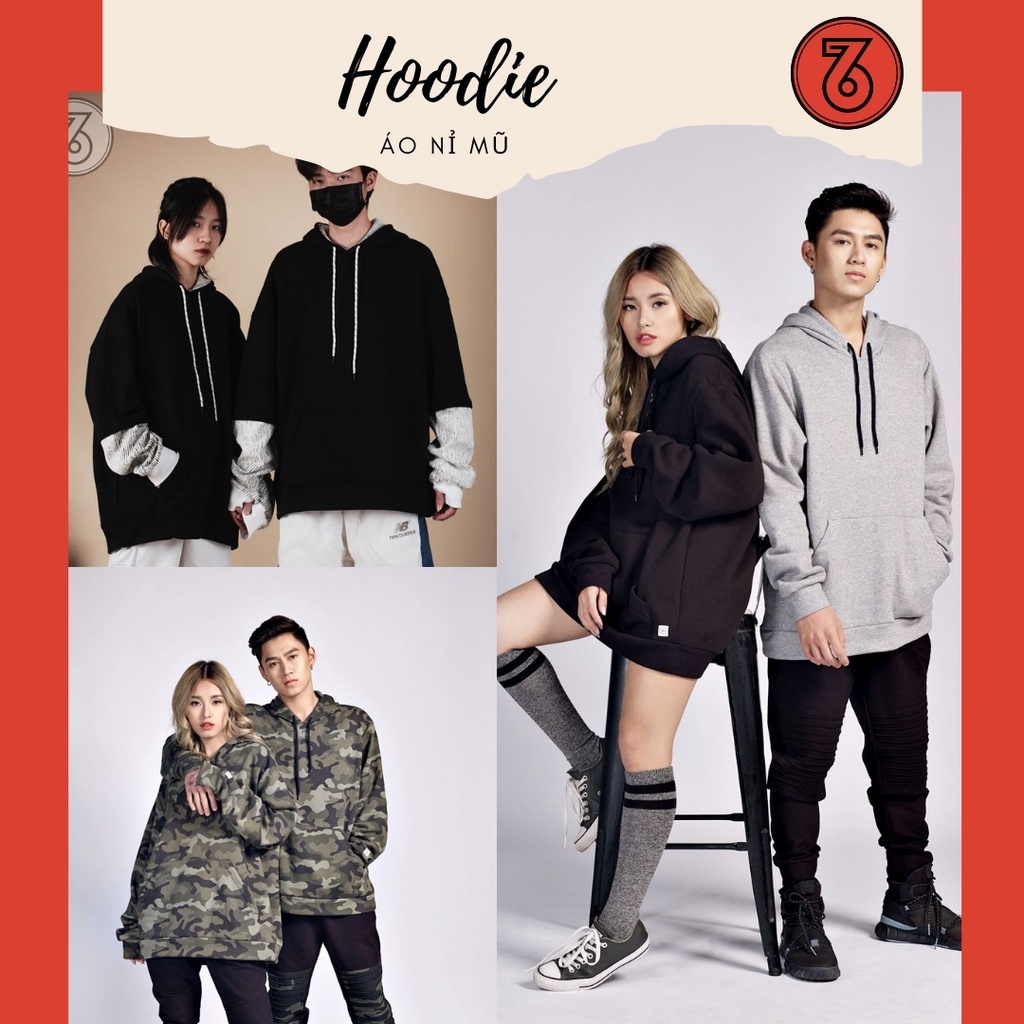 [Hàng thiết kế bởi 67.FWAY☆]🌊 #𝐇𝐨𝐨𝐝𝐢𝐞 Unisex Oversize 🌊 Áo nỉ mũ phom rộng phong cách cá tính