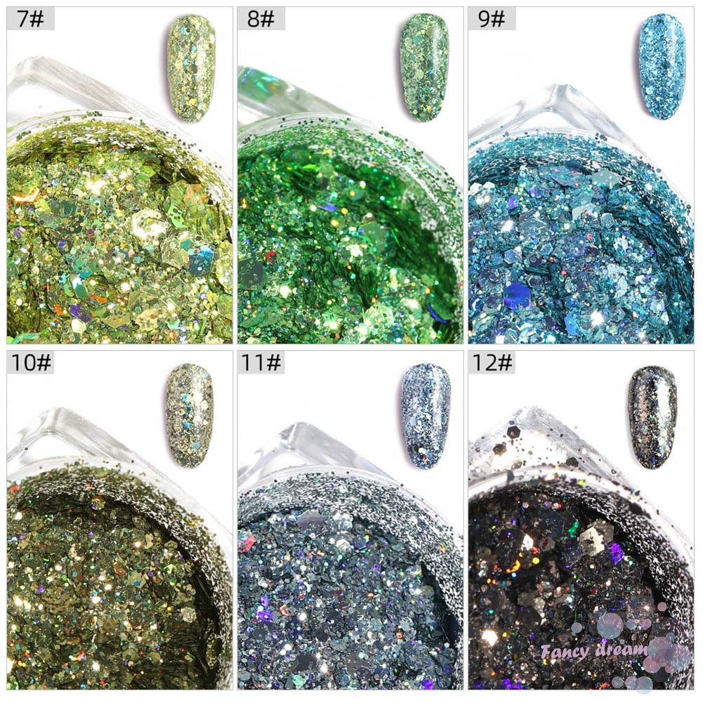 Hạt kim sa lấp lánh đính móng nghệ thuật