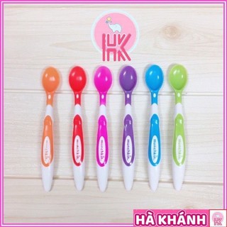 Thìa mềm Munchkin cho bé ăn dặm, thìa ăn dặm chất liệu nhựa PP nhiều màu sắc [Giá bán 1 chiếc]