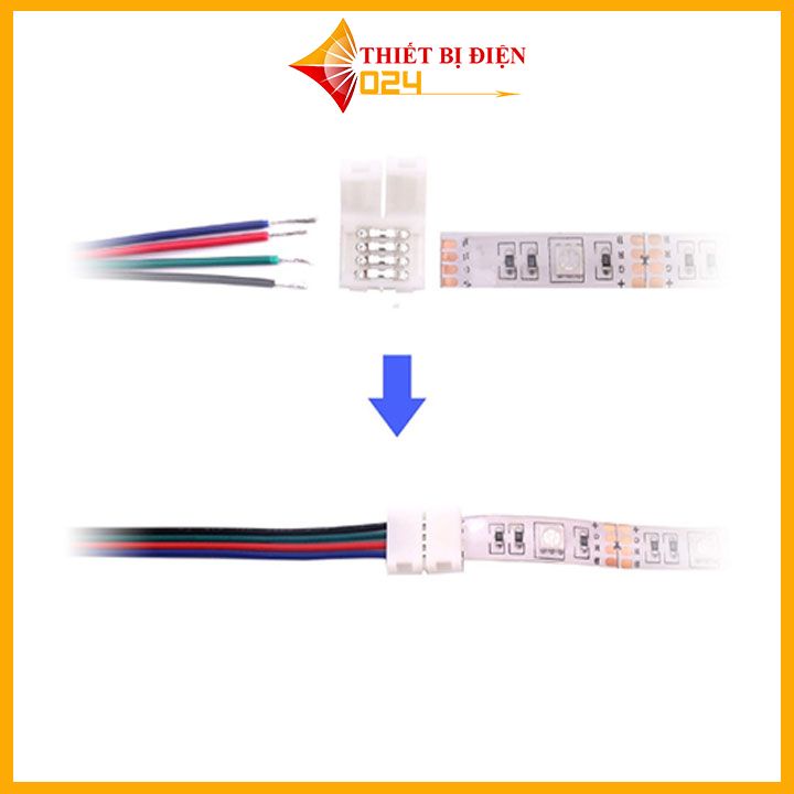 Dây Điện Dẹt 4 Màu Khác Nhau Cho Đèn LED RGB 4 pin 22AWG