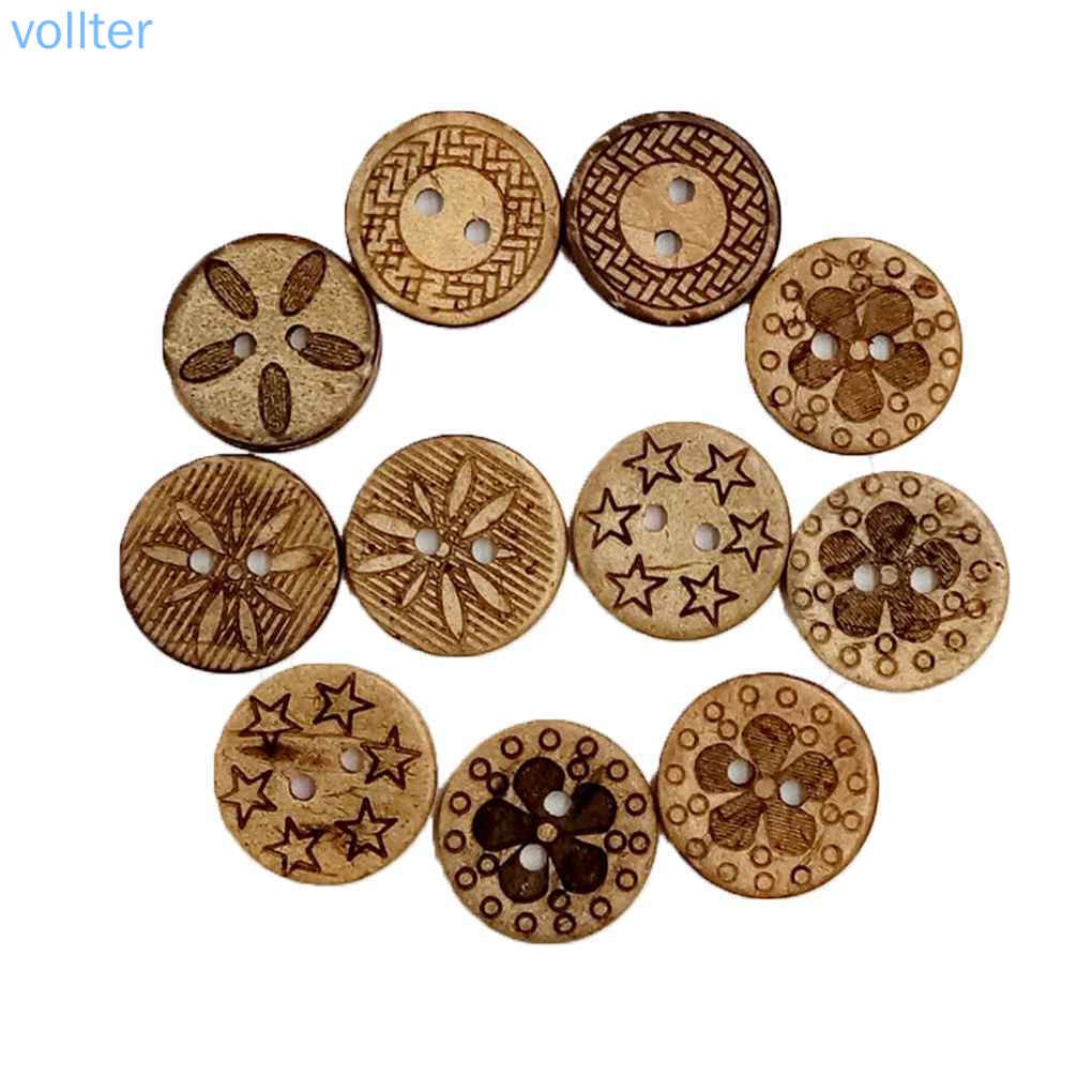 Nút Gỗ Hình Quả Dừa Trang Trí Quần Áo