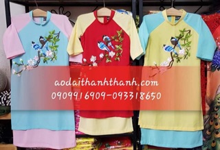 Áo dài cách tân thêu  cao cấp