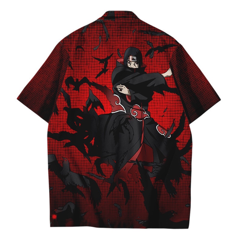 Áo Thun In Họa Tiết Naruto Akatsuki 3D Thời Trang Mùa Hè Cho Nam