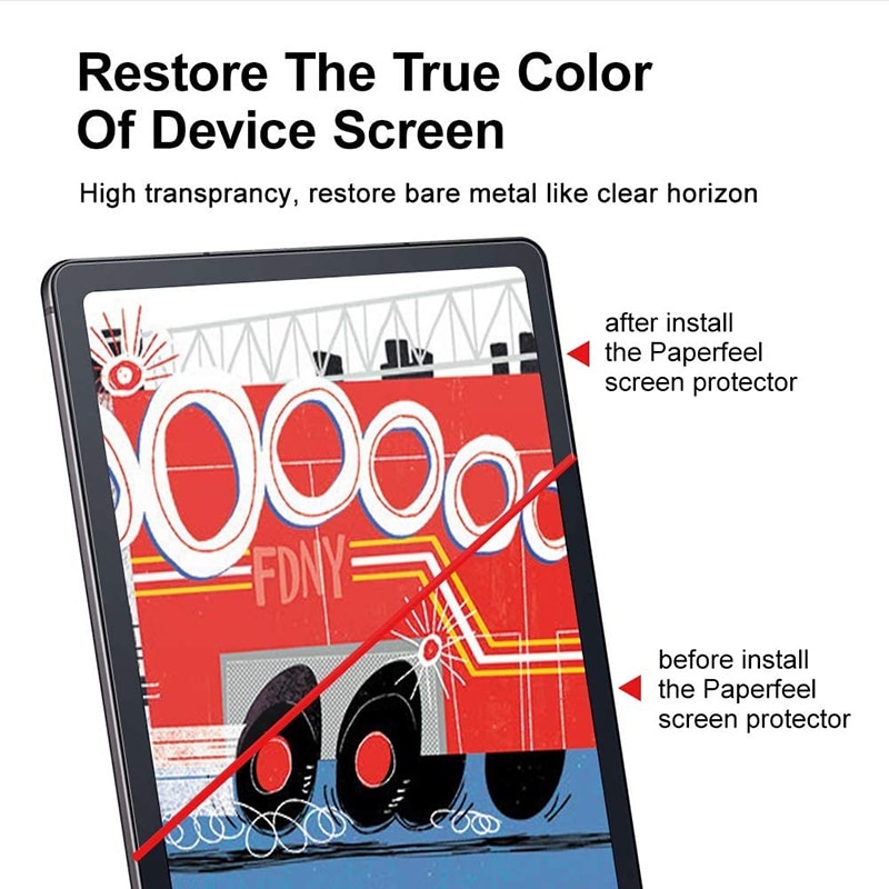 Like paper screen protector cho samsung tab matte pet anti-glare painting film write & draw and sketch paperfeel tab s7 / t870 / tab s8 / s9 tab s7 fe / s9 fe s8 ultra / s9 ultra