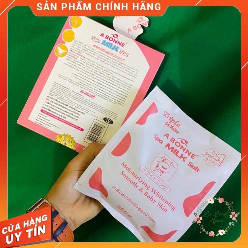 (Hộp)🐄 Muối Bò Tắm Trắng, Tẩy Tế Bào Chết A Bonne Milk Salt Chính Hãng