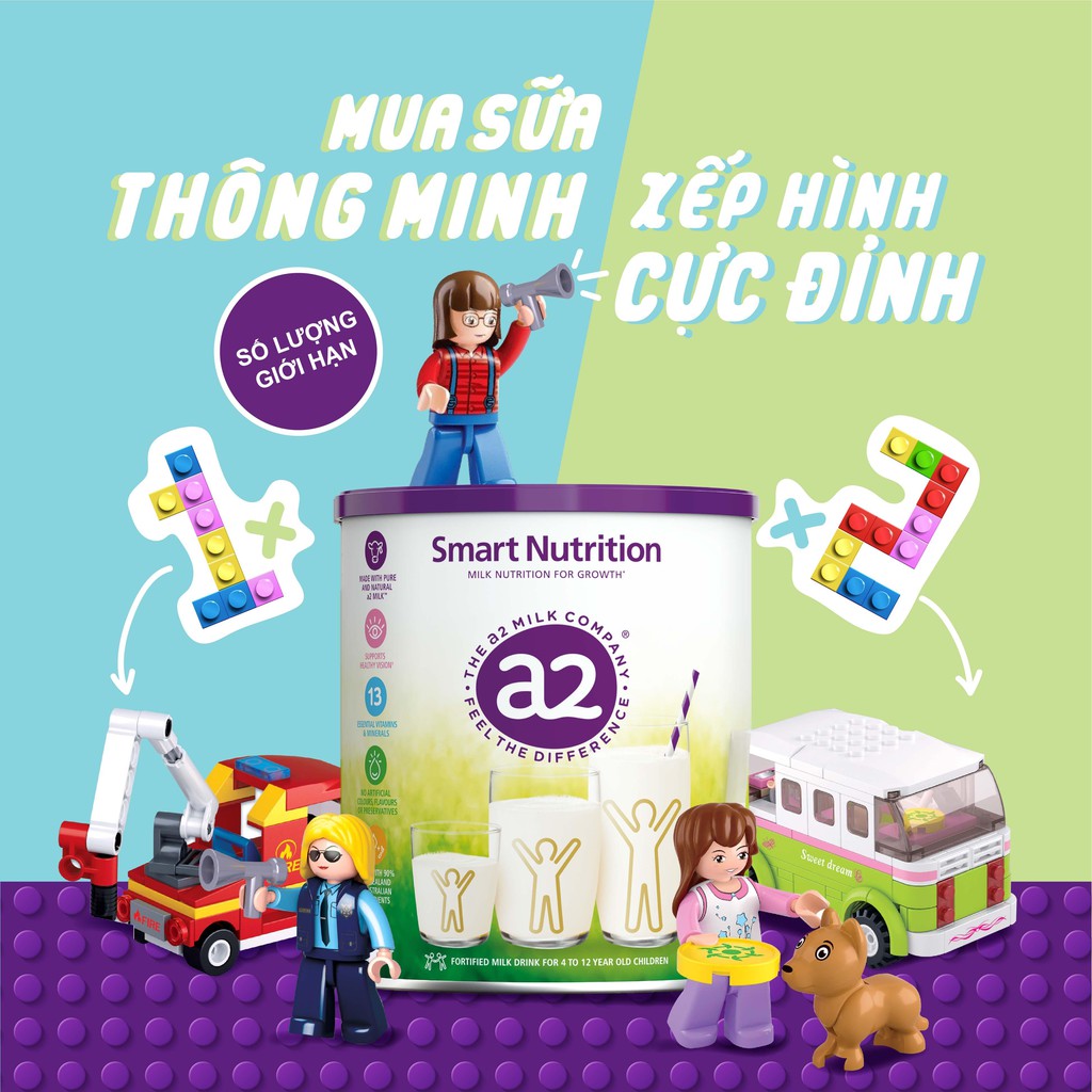 Sữa bột cao cấp a2 Smart Nutrition Úc 750GR