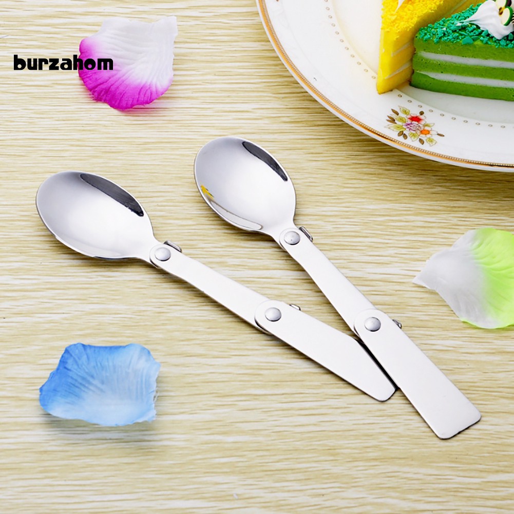 Muỗng inox gấp gọn du lịch tiện lợi