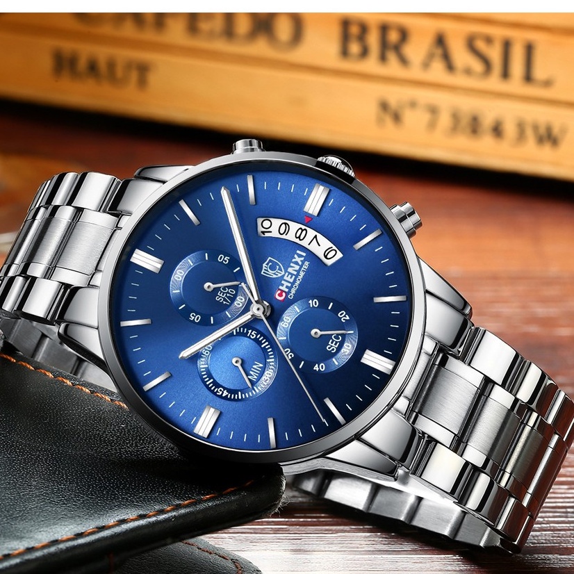 Đồng Hồ Đeo Tay Chexi Chống Nước 30M Bằng Thép Không Gỉ Chất Lượng Cao Dành Cho Nam