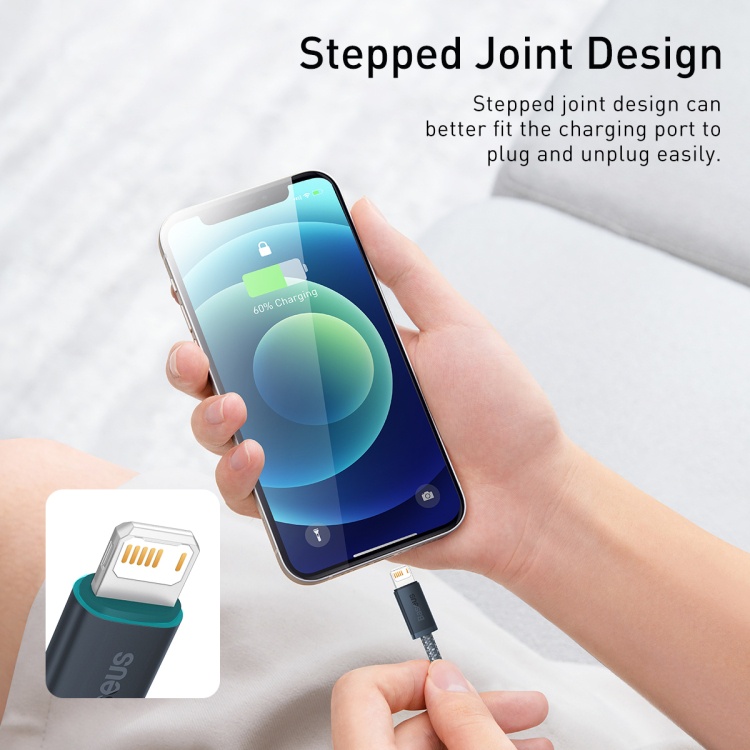 Cáp Sạc Cao Cấp, Siêu Bền Sạc Nhanh 2.4A, Truyền Dữ Liệu Nhanh Cho Iphone 13,12,11 Pro Max, Xmax . Baseus Dynamic Series
