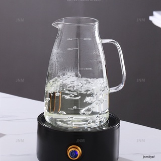 Bình Đựng Nước Lạnh Thủy Tinh Có Thang Đo Phong Cách Bắc Âu 2000ml