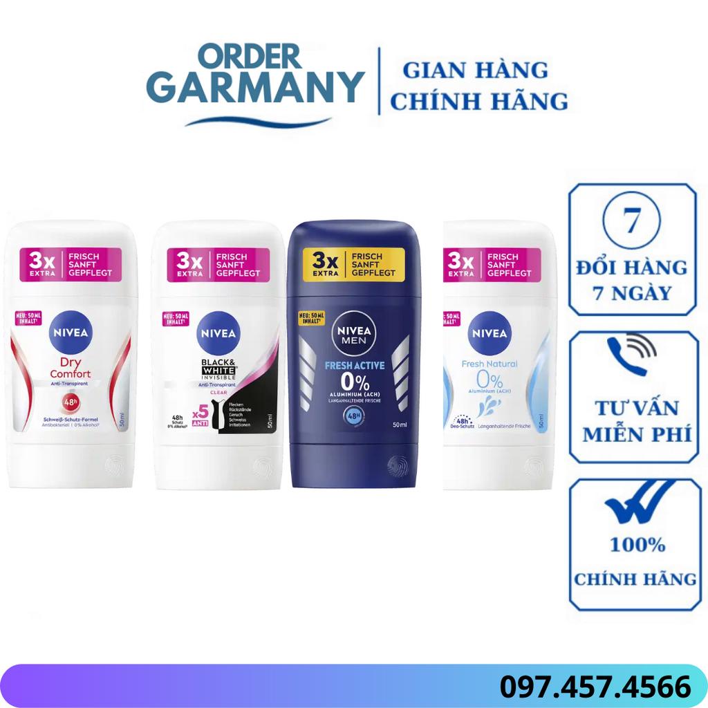 Sáp Ngăn Mùi NIVEA Fresh Natural Sáng Mịn, Mờ Thâm Ngăn Mồ Hôi Hiệu Quả (40 ml)