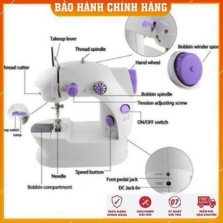Máy Khâu Mini Gia Đình 2 Tốc Độ Có Đèn Led Cắt Chỉ