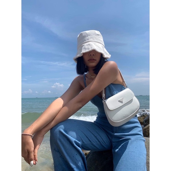 Túi kẹp nách prada cleo mini