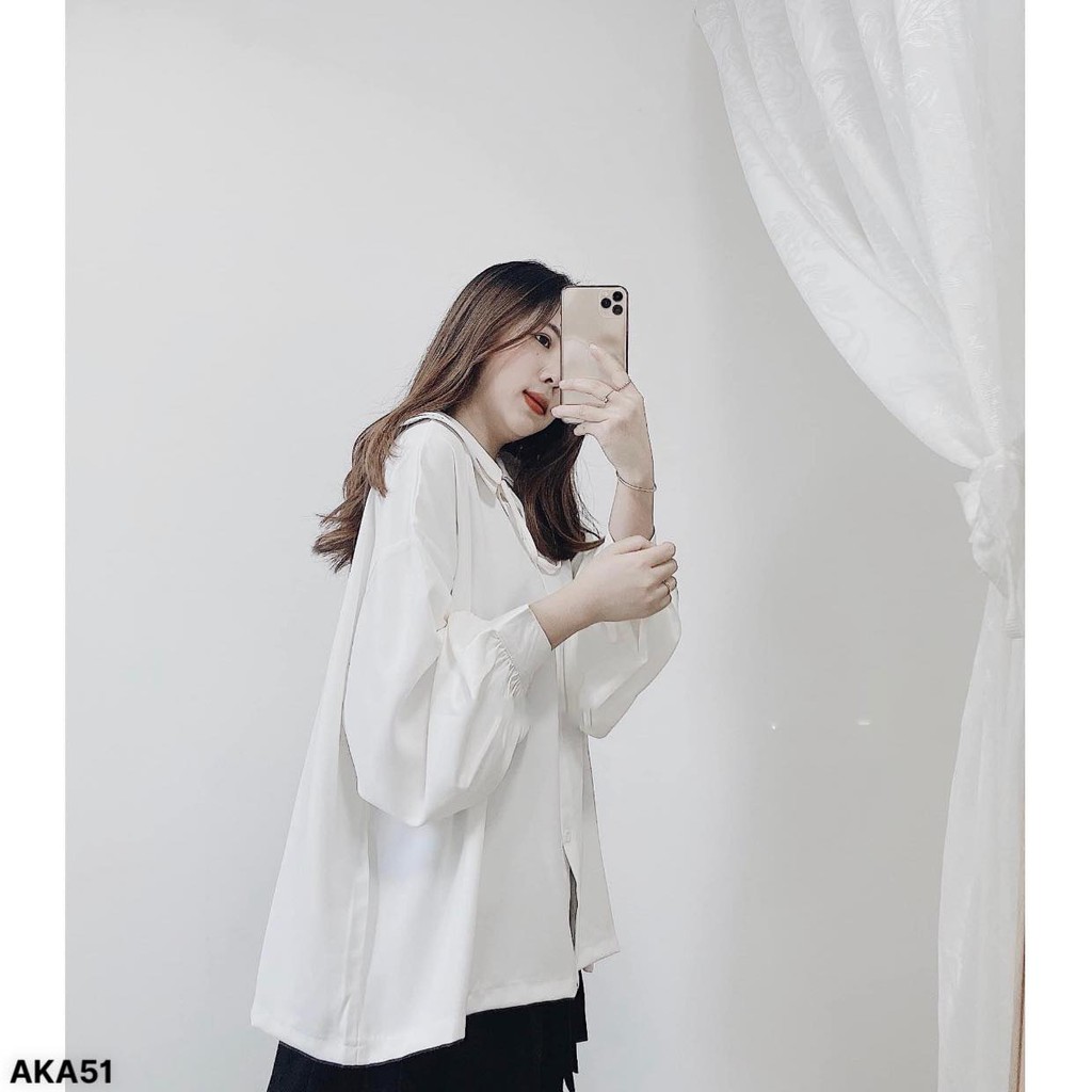 (MẪU MỚI-HÀNG CÓ SẴN) ÁO SOMI NƠ CỔ❤️XƯỞNG MAY NHÀ BELL_AKA51