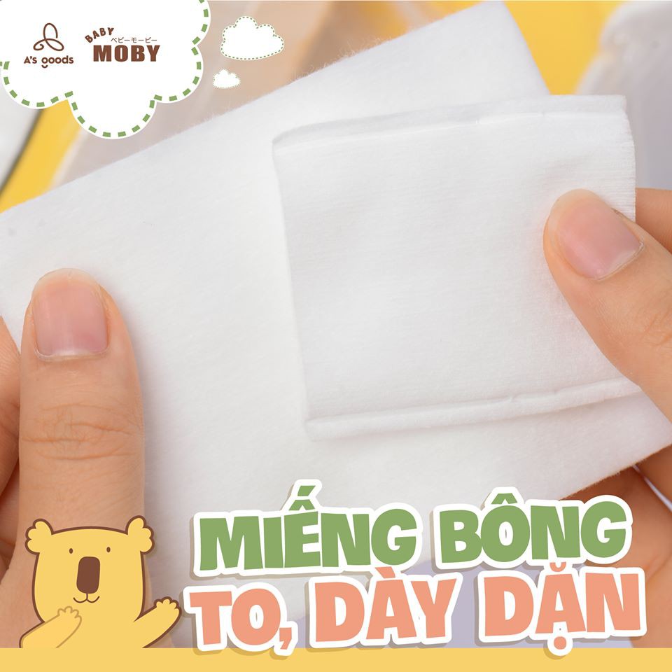 Bông Miếng Moby Vệ Sinh Cho Bé Cỡ Nhỏ