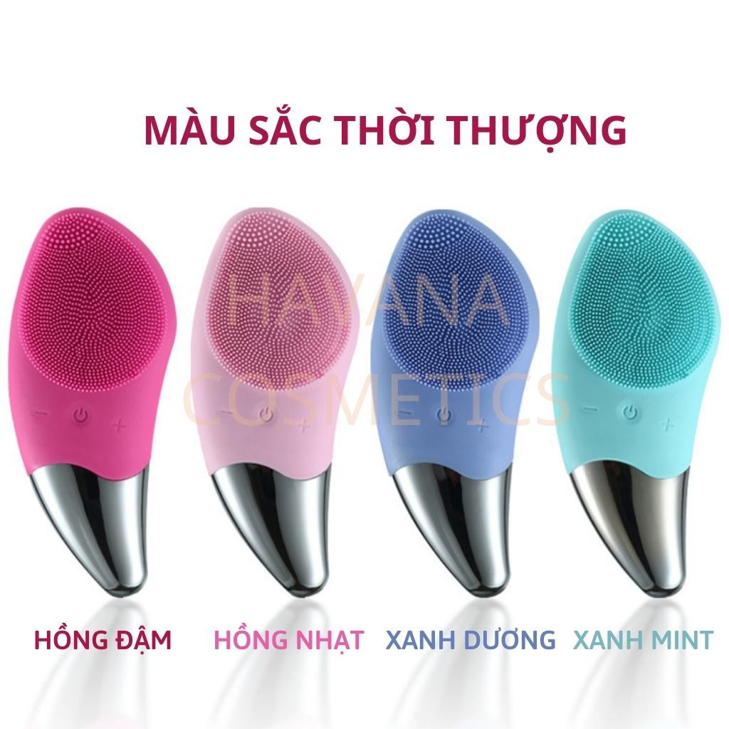 Máy rửa mặt Sonic Facial massage cầm tay mini chính hãng bảo hàng 1 đổi 1 - shop havana