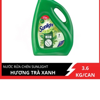 Nước rửa chén Sunlight Trà xanh Can 3.6KG