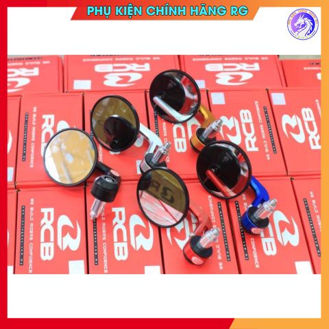 Kính chiếu hậu gắn gù thời trang RCB S6 BAR gương xe máy kiểu cực chất hàng chính hãng full hộp