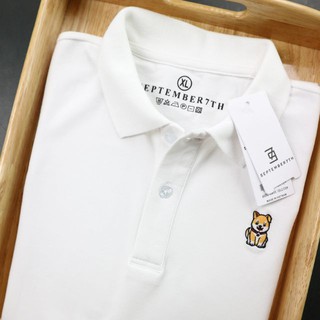 Áo polo nam, áo phông nam, ngực thêu chú chó Hachiko, Polo nam Qa official