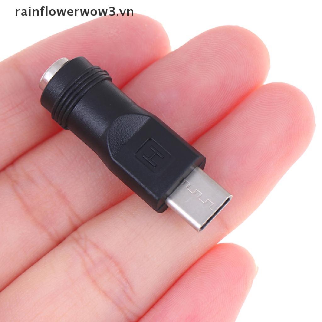 1 Giắc Cắm Chuyển Đổi 5.5 * 2.1mm Female Sang Type-C 3.1 Male 90 / 180 Độ DC