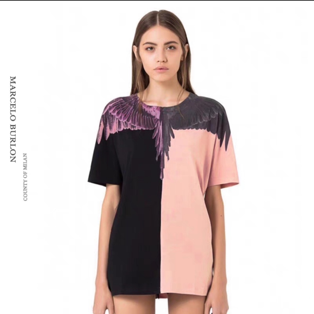 Áo Thun Bulong Đại Bàng 2 Màu Hồng Đen ❤ Áo Phông Cotton Dáng Rộng NVA140