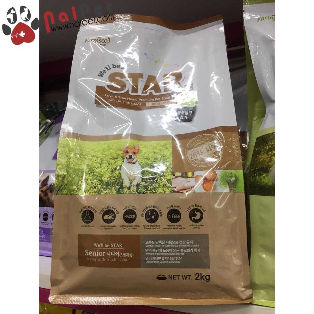 Thức Ăn Hỗn Hợp Cho Chó We’ll Be Star Senior 400g