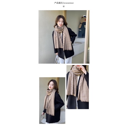 Khăn dạ ép mịn chất mỏng bản choàng to