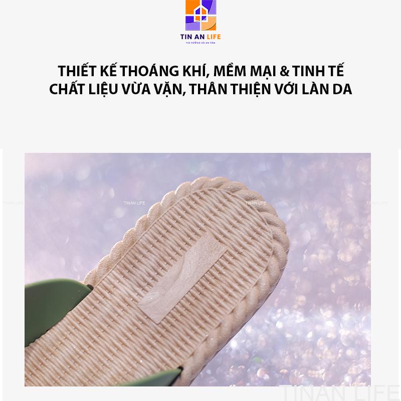 Dép Nữ Bông Hoa Quai Chéo Êm Chân, Đi Biển, Mang Trong Nhà, Bám Sàn Không Trơn Trượt