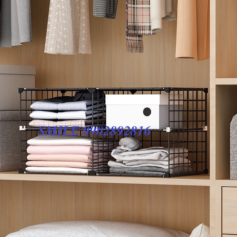[ TẶNG CHỐT] Tủ đầu giường - Kệ Tủ Nhiều Tầng Nhựa Kết Hợp Lưới Tiện ích Gọn Siêu Đẹp