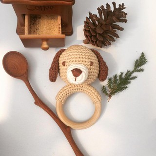 Lục lạc len móc Bunny