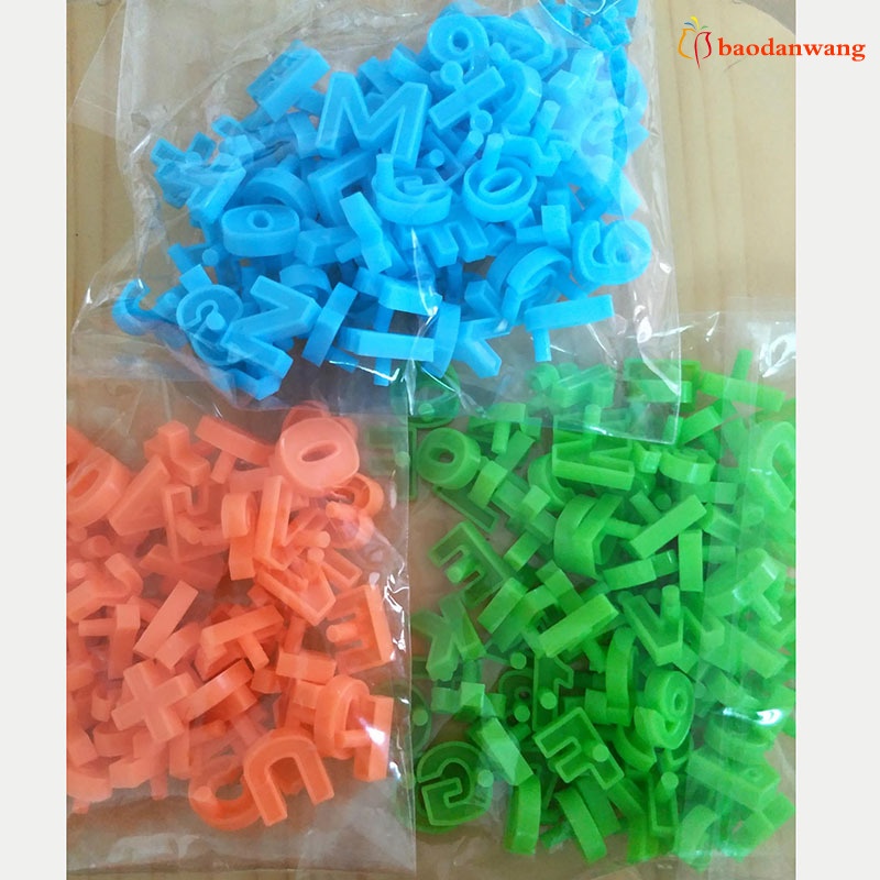 Set 80 đồ chơi xếp hình chữ cái và số bằng nhựa giáo dục sớm cho bé