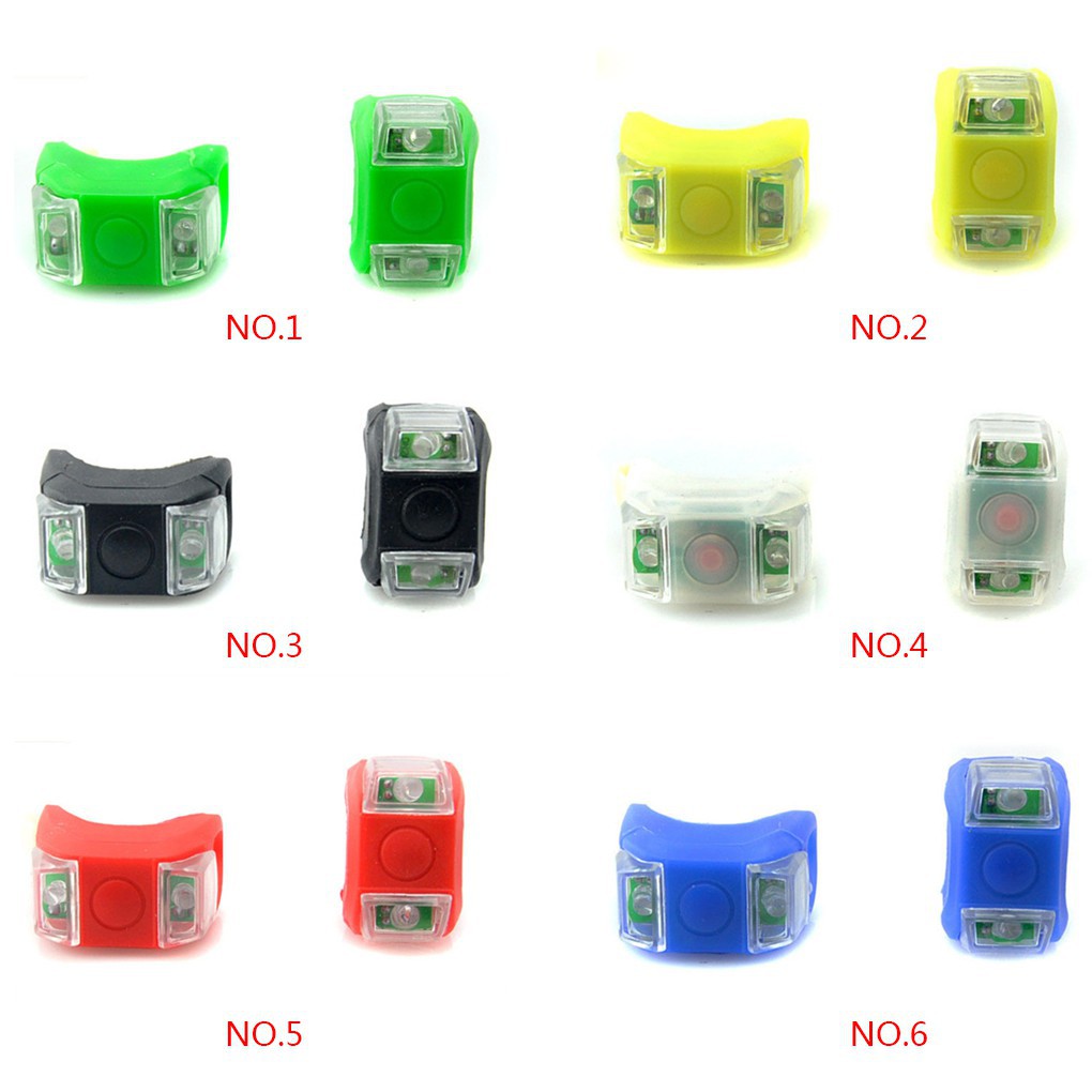 Đèn LED bánh trước xe đạp 2 bóng