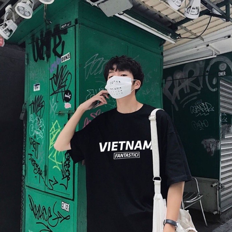 Áo Thun Tay Lỡ Unisex Form Rộng tee phông Ulzzang Vietnam