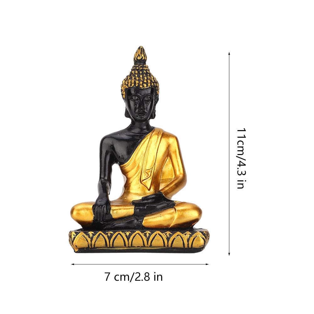 Tượng Phật Thích Ca thu nhỏ bằng nhựa resin kích thước 7x11cm
