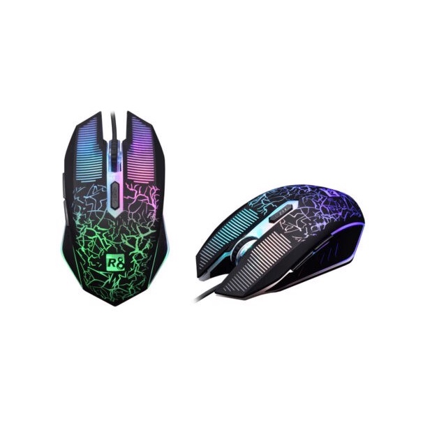 Chuột chuyên Game R8 1614 - Led 7 màu tự chuyển (Đen)