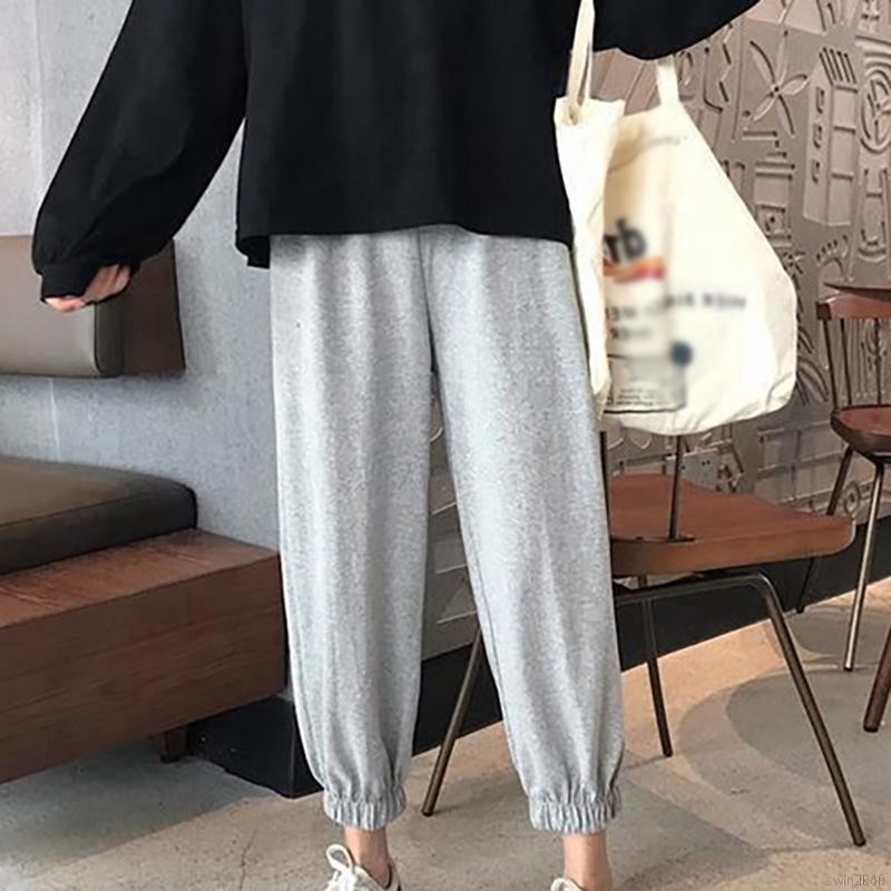 Quần thể thao màu trơn cỡ lớn kiểu dáng thể thao dành cho nữ | BigBuy360 - bigbuy360.vn